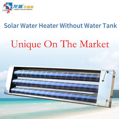 95 Liter an der Wand installierter Vakuumrohrkollektor Integraler Solarwasserbereiter ohne Wassertank